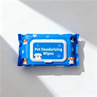 Lingettes désodorisantes pour animaux de compagnie