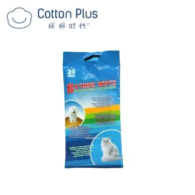 Lingettes humides pour animaux de compagnie